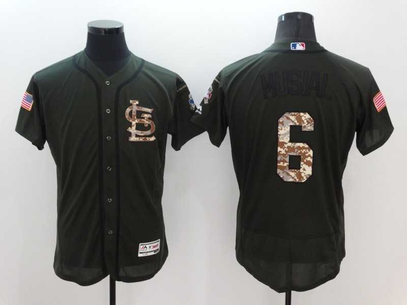St. Louis Cardinals #6 Stan Musial Green Salute To Service Flexbase Collection Stitched Baseball Jersey,We sell and wholesale St. Louis Cardinals #6 Stan Musial Green Salute To Service Flexbase Collection Stitched Baseball Jersey on line form chian!