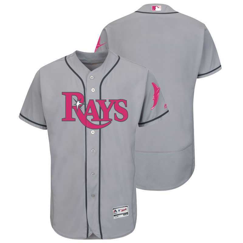 Tampa Bay Rays Customized Men's Gray Road 2016 Mother's Day Flexbase Collection Stitched Baseball Jersey,We sell and wholesale Tampa Bay Rays Customized Men's Gray Road 2016 Mother's Day Flexbase Collection Stitched Baseball Jersey on line form chian!