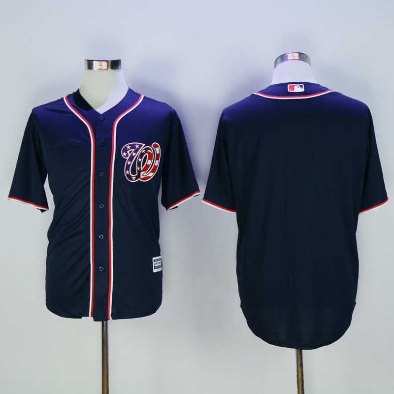 Washington Nationals Customized Men's Navy Blue New Cool Base Stitched Baseball Jersey,We sell and wholesale Washington Nationals Customized Men's Navy Blue New Cool Base Stitched Baseball Jersey on line form chian!