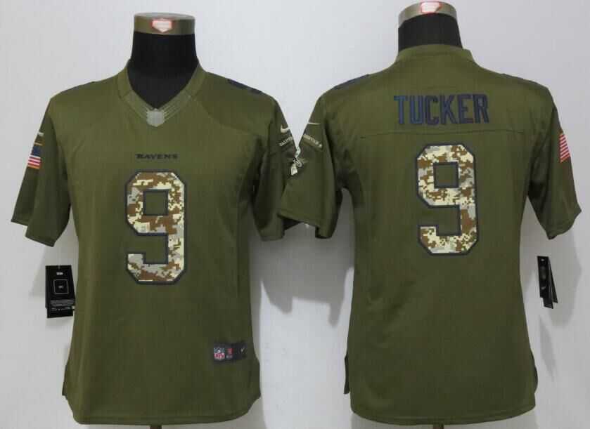 Women Limited Nike Baltimore Ravens #9 Tucker Green Salute To Service Stitched NFL Jersey,We sell and wholesale Women Limited Nike Baltimore Ravens #9 Tucker Green Salute To Service Stitched NFL Jersey on line form chian!