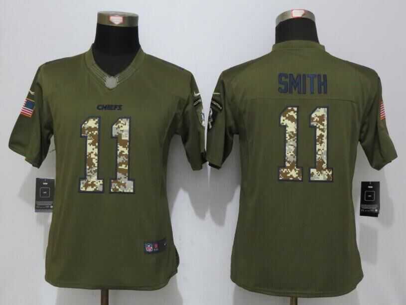 Women Limited Nike Kansas City Chiefs #11 Smith Green Salute To Service Stitched NFL Jersey,We sell and wholesale Women Limited Nike Kansas City Chiefs #11 Smith Green Salute To Service Stitched NFL Jersey on line form chian!