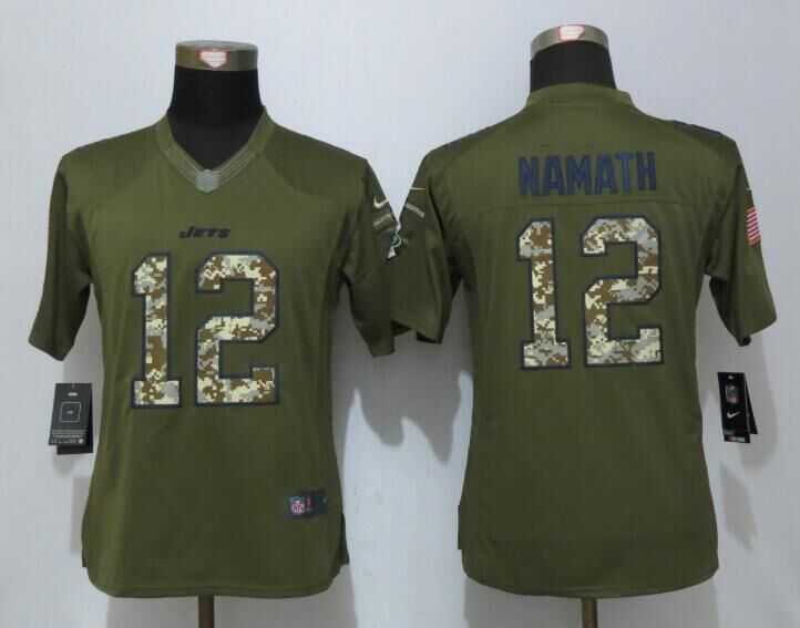 Women Limited Nike New York Jets #12 Namath Green Salute To Service Stitched NFL Jersey,We sell and wholesale Women Limited Nike New York Jets #12 Namath Green Salute To Service Stitched NFL Jersey on line form chian!
