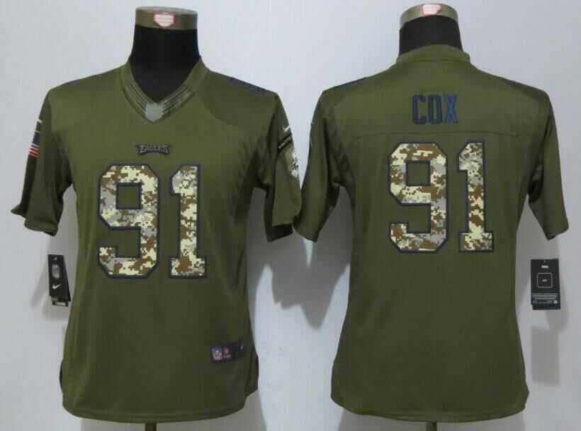 Women Limited Nike Philadelphia Eagles #91 Cox Green Salute To Service Stitched NFL Jersey,We sell and wholesale Women Limited Nike Philadelphia Eagles #91 Cox Green Salute To Service Stitched NFL Jersey on line form chian!