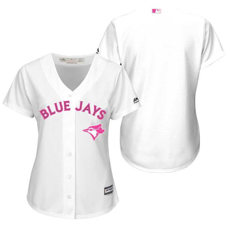 Women Toronto Blue Jays Customized White Home 2016 Mother's Day New Cool Base Stitched Baseball Jersey,We sell and wholesale Women Toronto Blue Jays Customized White Home 2016 Mother's Day New Cool Base Stitched Baseball Jersey on line form chian!