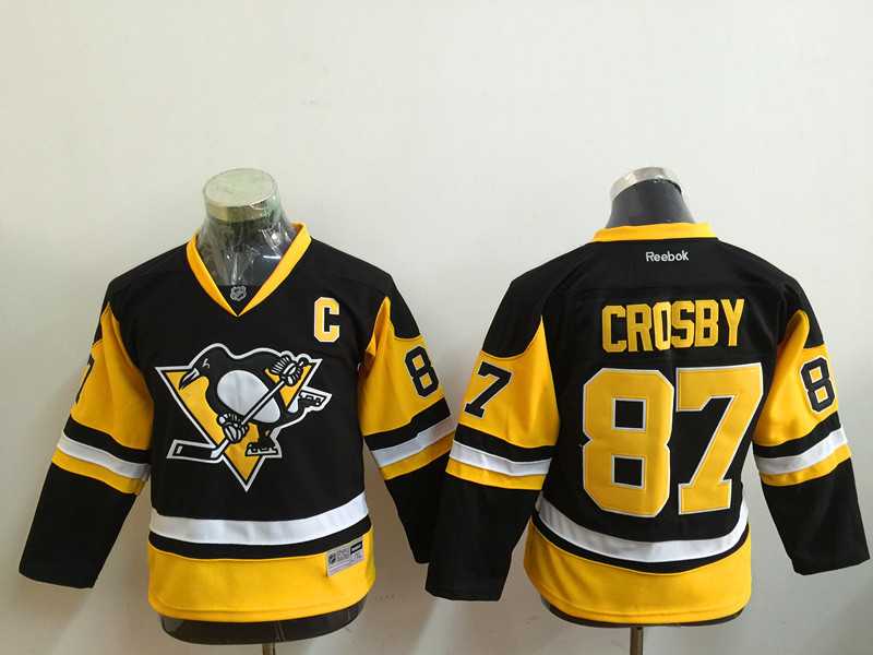 Youth Pittsburgh Penguins #87 Sidney Crosby Black-Yellow Third Stitched NHL Jersey,We sell and wholesale Youth Pittsburgh Penguins #87 Sidney Crosby Black-Yellow Third Stitched NHL Jersey on line form chian!