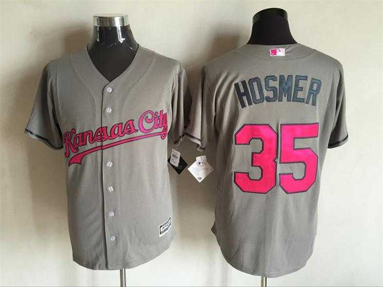 Kansas City Royals #35 Eric Hosmer Gray Road 2016 Mother's Day Flex Base Stitched Jersey,We sell and wholesale Kansas City Royals #35 Eric Hosmer Gray Road 2016 Mother's Day Flex Base Stitched Jersey on line form chian!
