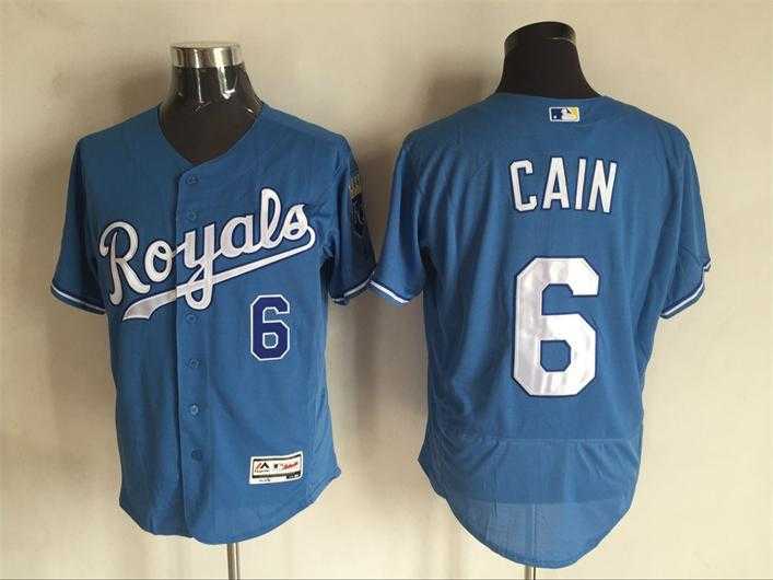 Kansas City Royals #6 Lorenzo Cain Blue 2016 Flexbase Collection Stitched Baseball Jersey,We sell and wholesale Kansas City Royals #6 Lorenzo Cain Blue 2016 Flexbase Collection Stitched Baseball Jersey on line form chian!
