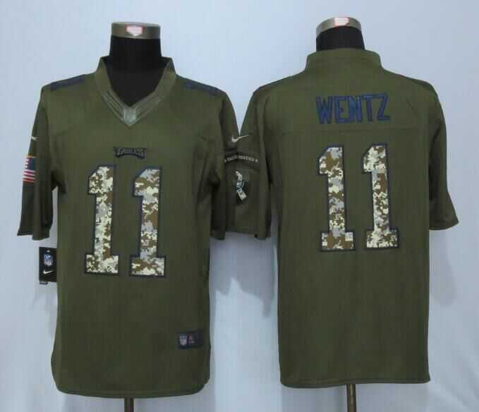 Nike Limited Philadelphia Eagles #11 Wentz Green Salute To Service Stitched NFL Jersey,We sell and wholesale Nike Limited Philadelphia Eagles #11 Wentz Green Salute To Service Stitched NFL Jersey on line form chian!