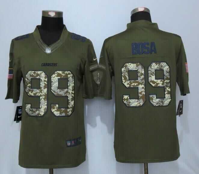 Nike Limited San Diego Chargers #99 Bosa Green Salute To Service Stitched NFL Jersey,We sell and wholesale Nike Limited San Diego Chargers #99 Bosa Green Salute To Service Stitched NFL Jersey on line form chian!
