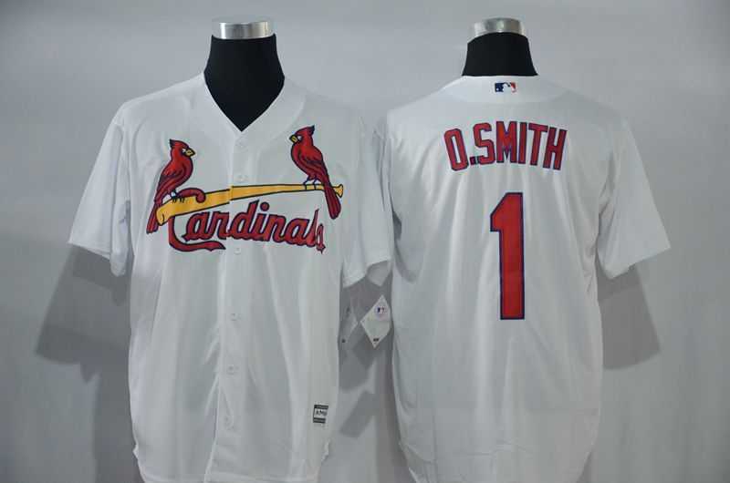 St. Louis Cardinals #1 Ozzie Smith White New Cool Base Stitched Baseball Jersey,We sell and wholesale St. Louis Cardinals #1 Ozzie Smith White New Cool Base Stitched Baseball Jersey on line form chian!