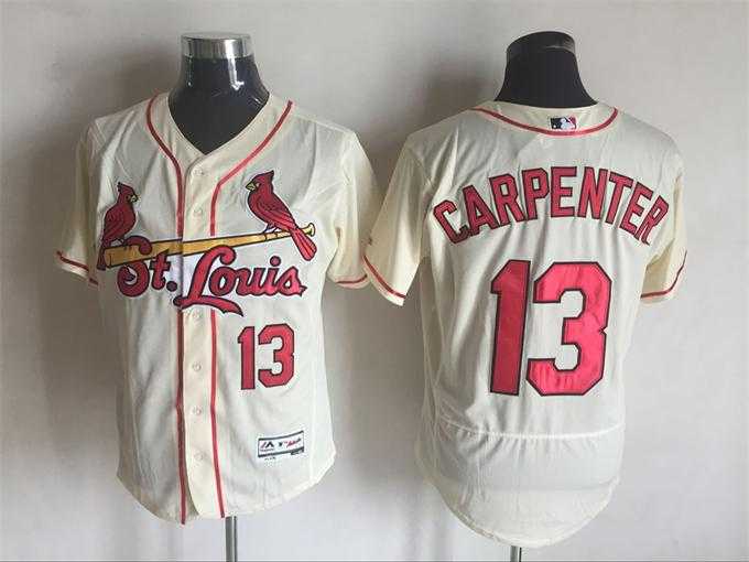 St. Louis Cardinals #13 Matt Carpenter Cream 2016 Flexbase Collection Stitched Baseball Jersey,We sell and wholesale St. Louis Cardinals #13 Matt Carpenter Cream 2016 Flexbase Collection Stitched Baseball Jersey on line form chian!