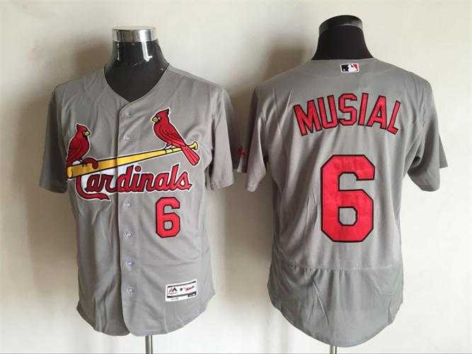 St. Louis Cardinals #6 Stan Musial Gray 2016 Flexbase Collection Stitched Baseball Jersey,We sell and wholesale St. Louis Cardinals #6 Stan Musial Gray 2016 Flexbase Collection Stitched Baseball Jersey on line form chian!