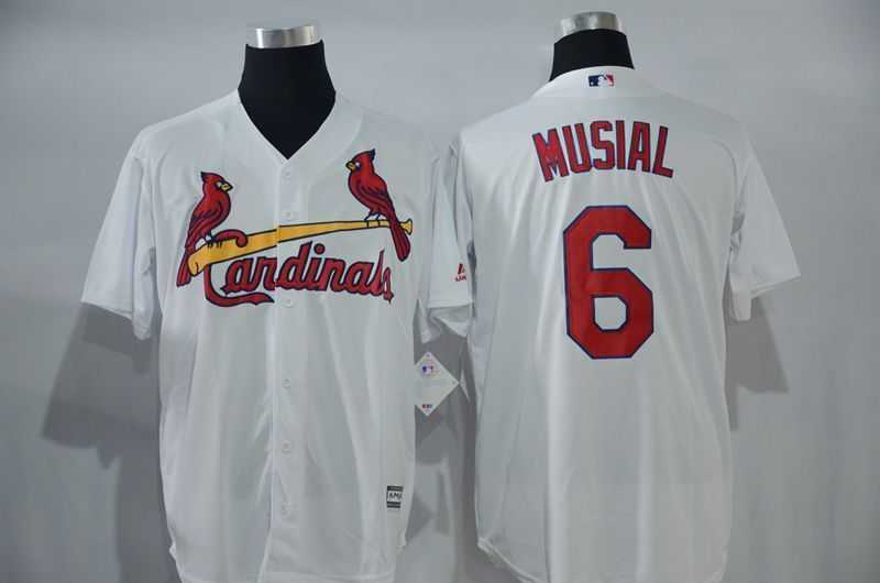 St. Louis Cardinals #6 Stan Musial White New Cool Base Stitched Baseball Jersey,We sell and wholesale St. Louis Cardinals #6 Stan Musial White New Cool Base Stitched Baseball Jersey on line form chian!