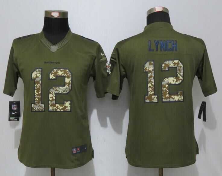 Women Limited Nike Denver Broncos #12 Lynch Green Salute To Service Stitched NFL Jersey,We sell and wholesale Women Limited Nike Denver Broncos #12 Lynch Green Salute To Service Stitched NFL Jersey on line form chian!
