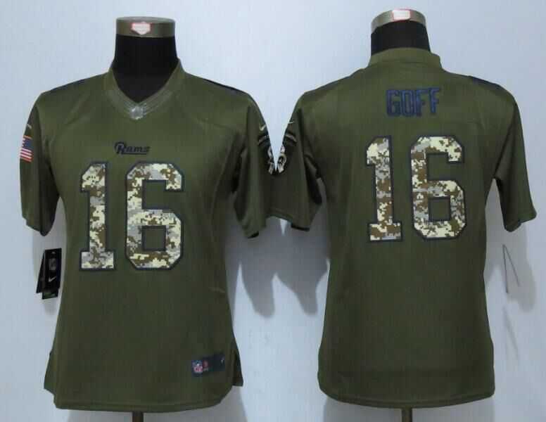 Women Limited Nike St. Louis Rams #16 Jared Goff Green Salute To Service Stitched NFL Jersey,We sell and wholesale Women Limited Nike St. Louis Rams #16 Jared Goff Green Salute To Service Stitched NFL Jersey on line form chian!