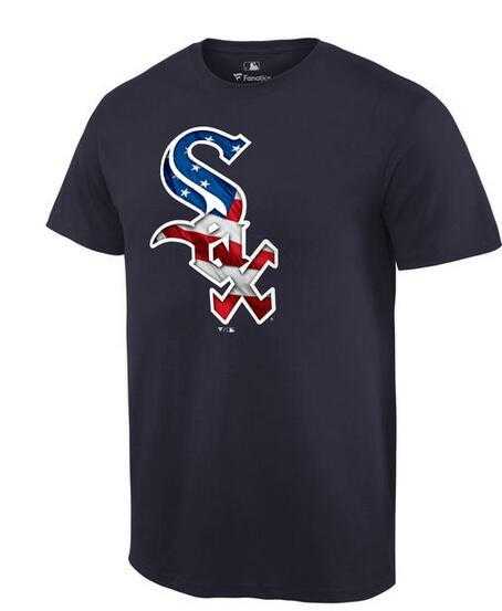 Men's Chicago White Sox Navy Banner Wave T-Shirt,We sell and wholesale Men's Chicago White Sox Navy Banner Wave T-Shirt on line form chian!