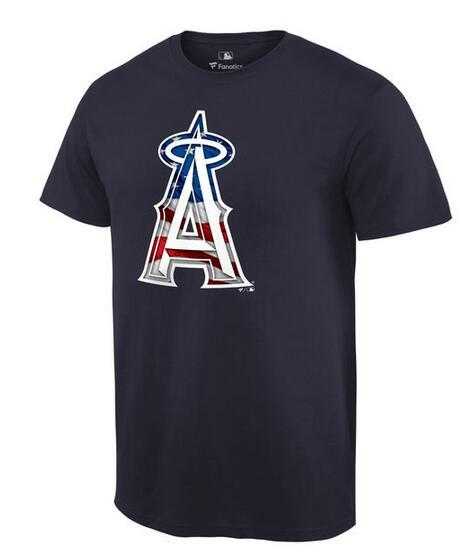 Men's Los Angeles Angels of Anaheim Navy Banner Wave T-Shirt,We sell and wholesale Men's Los Angeles Angels of Anaheim Navy Banner Wave T-Shirt on line form chian!