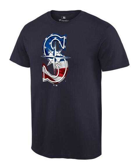 Men's Seattle Mariners Navy Banner Wave T-Shirt,We sell and wholesale Men's Seattle Mariners Navy Banner Wave T-Shirt on line form chian!