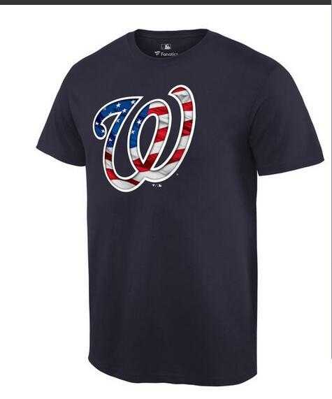 Men's Washington Nationals Navy Banner Wave T-Shirt,We sell and wholesale Men's Washington Nationals Navy Banner Wave T-Shirt on line form chian!