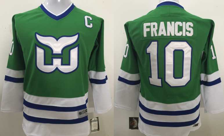 Youth Hartford Whalers #10 Ron Francis Green CCM Throwback Stitched NHL Jersey,We sell and wholesale Youth Hartford Whalers #10 Ron Francis Green CCM Throwback Stitched NHL Jersey on line form chian!