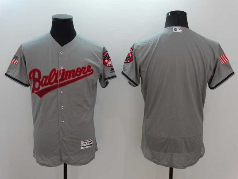 Baltimore Orioles Customized Men's Gray USA Independence Day Flexbase Collection Stitched Baseball Jersey,We sell and wholesale Baltimore Orioles Customized Men's Gray USA Independence Day Flexbase Collection Stitched Baseball Jersey on line form chian!