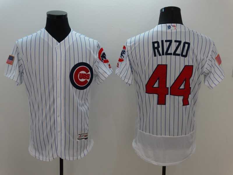 Chicago Cubs #44 Anthony Rizzo White Strip USA Independence Day 2016 Flexbase Collection Stitched Baseball Jersey,We sell and wholesale Chicago Cubs #44 Anthony Rizzo White Strip USA Independence Day 2016 Flexbase Collection Stitched Baseball Jersey on line form chian!