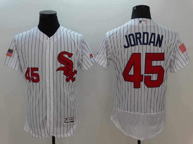Chicago White Sox #45 Michael Jordan White Strip USA Independence Day 2016 Flexbase Collection Stitched Baseball Jersey,We sell and wholesale Chicago White Sox #45 Michael Jordan White Strip USA Independence Day 2016 Flexbase Collection Stitched Baseball Jersey on line form chian!