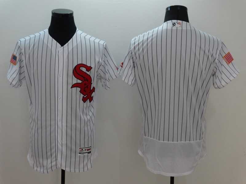 Chicago White Sox Blank White Strip USA Independence Day 2016 Flexbase Collection Stitched Baseball Jersey,We sell and wholesale Chicago White Sox Blank White Strip USA Independence Day 2016 Flexbase Collection Stitched Baseball Jersey on line form chian!