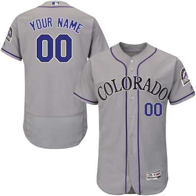 Colorado Rockies Customized Men's Gray Flexbase Collection Stitched Baseball Jersey,We sell and wholesale Colorado Rockies Customized Men's Gray Flexbase Collection Stitched Baseball Jersey on line form chian!