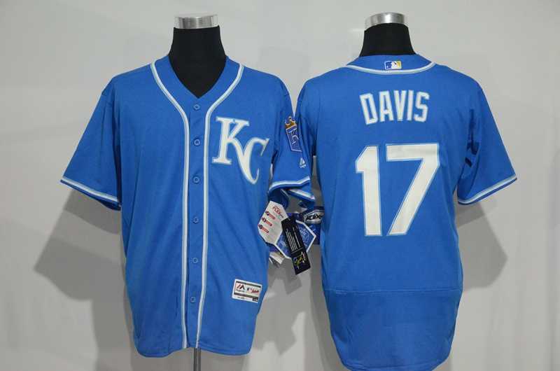 Kansas City Royals #17 Wade Davis Light Blue KC 2016 Flexbase Collection Stitched Baseball Jersey,We sell and wholesale Kansas City Royals #17 Wade Davis Light Blue KC 2016 Flexbase Collection Stitched Baseball Jersey on line form chian!