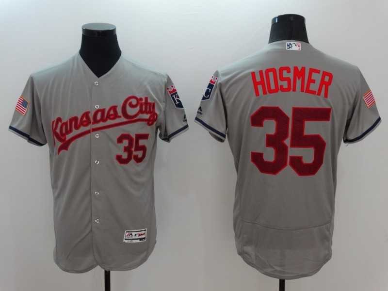 Kansas City Royals #35 Eric Hosmer Gray USA Independence Day 2016 Flexbase Collection Stitched Baseball Jersey,We sell and wholesale Kansas City Royals #35 Eric Hosmer Gray USA Independence Day 2016 Flexbase Collection Stitched Baseball Jersey on line form chian!