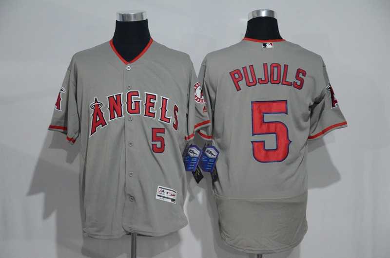 Los Angeles Angels Of Anaheim #5 Albert Pujols Gray 2016 Flexbase Collection Stitched Jersey,We sell and wholesale Los Angeles Angels Of Anaheim #5 Albert Pujols Gray 2016 Flexbase Collection Stitched Jersey on line form chian!