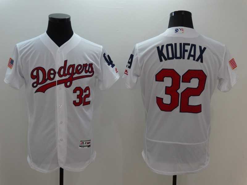 Los Angeles Dodgers #32 Sandy Koufax White USA Independence Day 2016 Flexbase Collection Stitched Baseball Jersey,We sell and wholesale Los Angeles Dodgers #32 Sandy Koufax White USA Independence Day 2016 Flexbase Collection Stitched Baseball Jersey on line form chian!