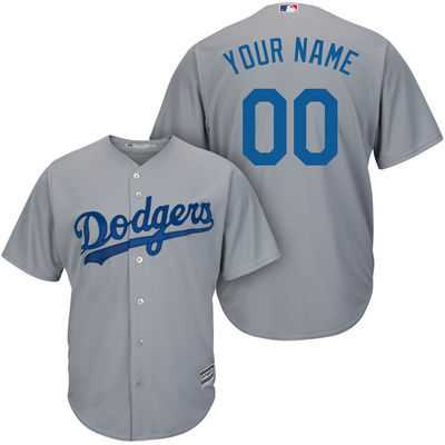 Los Angeles Dodgers Customized Gray Men's New Cool Base Stitched MLB Jersey,We sell and wholesale Los Angeles Dodgers Customized Gray Men's New Cool Base Stitched MLB Jersey on line form chian!