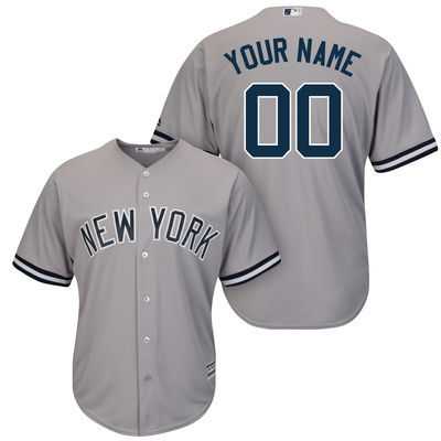 New York Yankees Customized Gray Men's New Cool Base Stitched MLB Jersey,We sell and wholesale New York Yankees Customized Gray Men's New Cool Base Stitched MLB Jersey on line form chian!