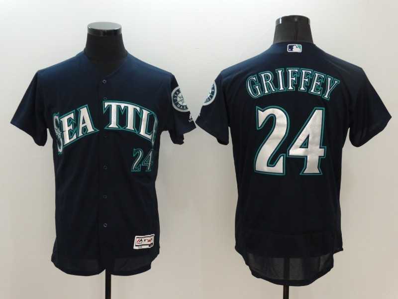Seattle Mariners #24 Ken Griffey Navy Blue 2016 Flexbase Collection Stitched Baseball Jersey,We sell and wholesale Seattle Mariners #24 Ken Griffey Navy Blue 2016 Flexbase Collection Stitched Baseball Jersey on line form chian!