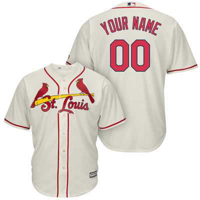 St. Louis Cardinals Customized Cream Men's New Cool Base Stitched MLB Jersey,We sell and wholesale St. Louis Cardinals Customized Cream Men's New Cool Base Stitched MLB Jersey on line form chian!