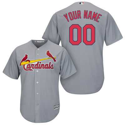 St. Louis Cardinals Customized Gray Men's New Cool Base Stitched MLB Jersey,We sell and wholesale St. Louis Cardinals Customized Gray Men's New Cool Base Stitched MLB Jersey on line form chian!