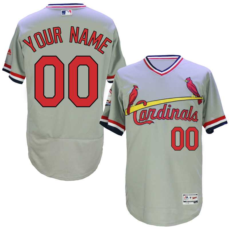 St. Louis Cardinals Customized Mitchell And Ness 1982 Men's Gray Flexbase Collection Stitched Pullover Jersey,We sell and wholesale St. Louis Cardinals Customized Mitchell And Ness 1982 Men's Gray Flexbase Collection Stitched Pullover Jersey on line form chian!