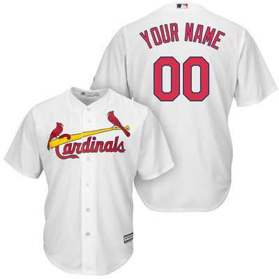 St. Louis Cardinals Customized White Men's New Cool Base Stitched MLB Jersey,We sell and wholesale St. Louis Cardinals Customized White Men's New Cool Base Stitched MLB Jersey on line form chian!