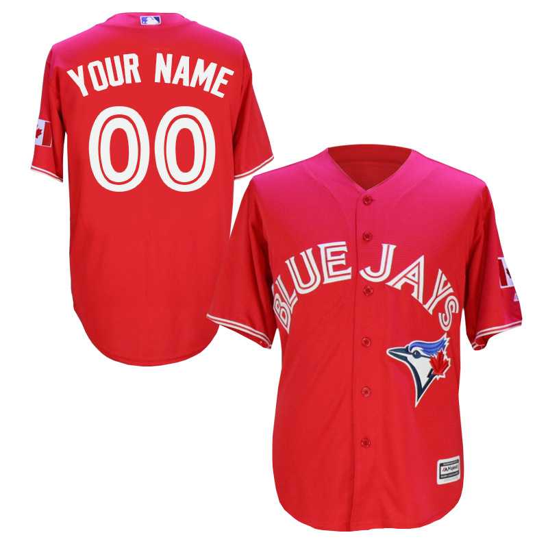 Toronto Blue Jays Customized Red Men's New Cool Base Stitched MLB Jersey,We sell and wholesale Toronto Blue Jays Customized Red Men's New Cool Base Stitched MLB Jersey on line form chian!