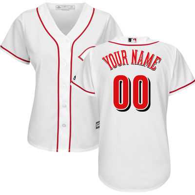 Women Cincinnati Reds Customized White New Cool Base Stitched MLB Jersey,We sell and wholesale Women Cincinnati Reds Customized White New Cool Base Stitched MLB Jersey on line form chian!