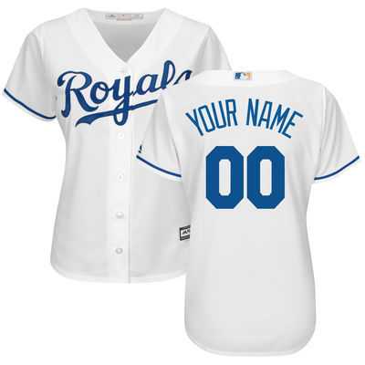 Women Kansas City Royals Customized White New Cool Base Stitched MLB Jersey,We sell and wholesale Women Kansas City Royals Customized White New Cool Base Stitched MLB Jersey on line form chian!