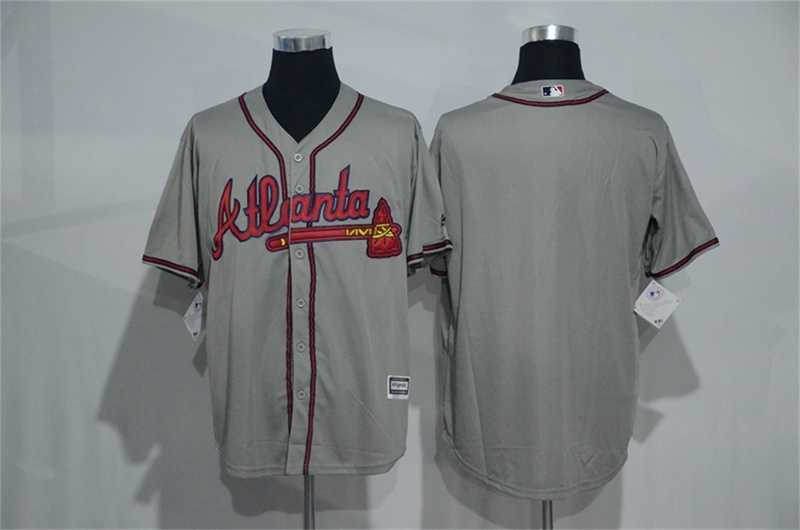 Atlanta Braves Customized Men's Gray New Cool Base Stitched Baseball Jersey,We sell and wholesale Atlanta Braves Customized Men's Gray New Cool Base Stitched Baseball Jersey on line form chian!