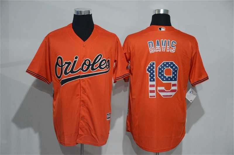 Baltimore Orioles #19 Chris Davis Orange USA Flag Fashion Stitched Baseball Jersey,We sell and wholesale Baltimore Orioles #19 Chris Davis Orange USA Flag Fashion Stitched Baseball Jersey on line form chian!