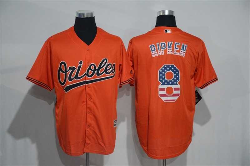 Baltimore Orioles #8 Cal Ripken Orange USA Flag Fashion Stitched Baseball Jersey,We sell and wholesale Baltimore Orioles #8 Cal Ripken Orange USA Flag Fashion Stitched Baseball Jersey on line form chian!