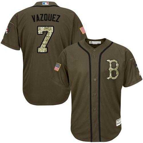 Boston Red Sox #7 Christian Vazquez Green Salute to Service Stitched Baseball Jersey Jiasu,We sell and wholesale Boston Red Sox #7 Christian Vazquez Green Salute to Service Stitched Baseball Jersey Jiasu on line form chian!