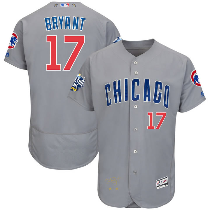 Chicago Cubs #17 Kris Bryant Gray 2016 All Star Flexbase Collection Signature Stitched Jersey Jiasu,We sell and wholesale Chicago Cubs #17 Kris Bryant Gray 2016 All Star Flexbase Collection Signature Stitched Jersey Jiasu on line form chian!