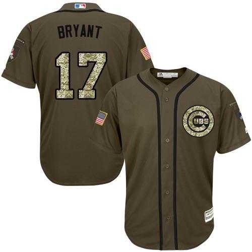 Chicago Cubs #17 Kris Bryant Green Salute to Service Stitched Baseball Jersey Jiasu,We sell and wholesale Chicago Cubs #17 Kris Bryant Green Salute to Service Stitched Baseball Jersey Jiasu on line form chian!