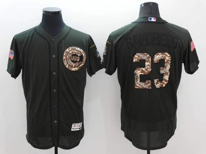 Chicago Cubs #23 Ryne Sandberg Green Salute To Service 2016 Flexbase Collection Stitched Baseball Jersey,We sell and wholesale Chicago Cubs #23 Ryne Sandberg Green Salute To Service 2016 Flexbase Collection Stitched Baseball Jersey on line form chian!